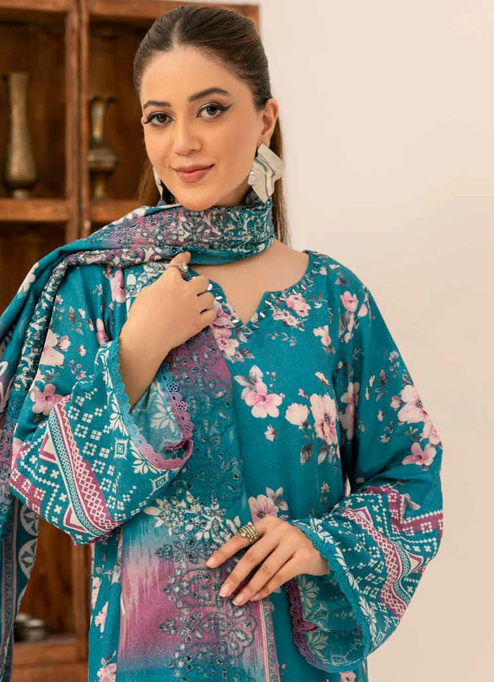 Aafreen by Riaz Arts Embroidered Karandi Suit Unstitched 3 Piece RA24K AF-136 - Winter Collection