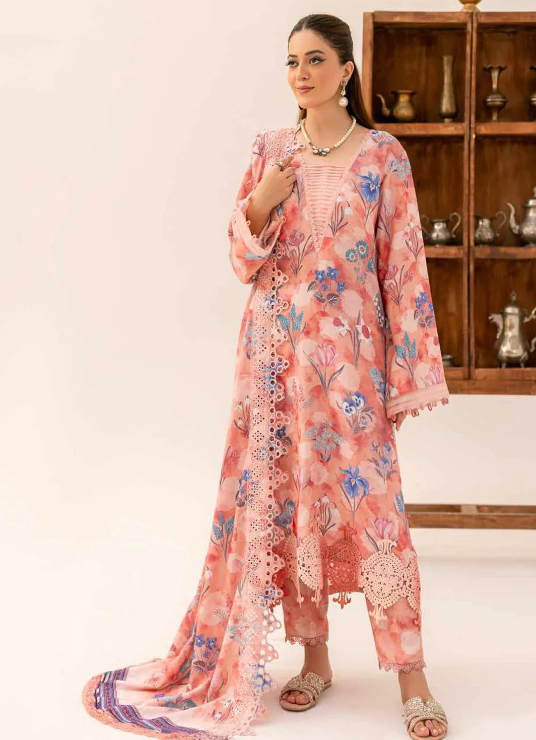 Aafreen by Riaz Arts Embroidered Karandi Suit Unstitched 3 Piece RA24K AF-137 - Winter Collection