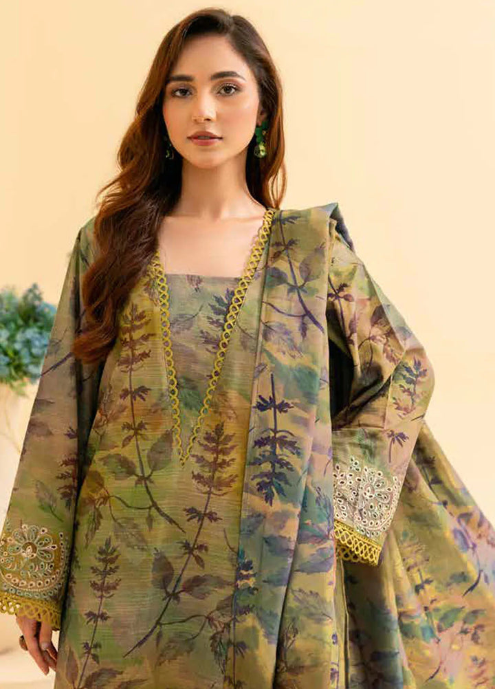 Aafreen By Riaz Arts Embroidered Khaddar Suit Unstitched 3 Piece RA24AK AF-141 - Winter Collection