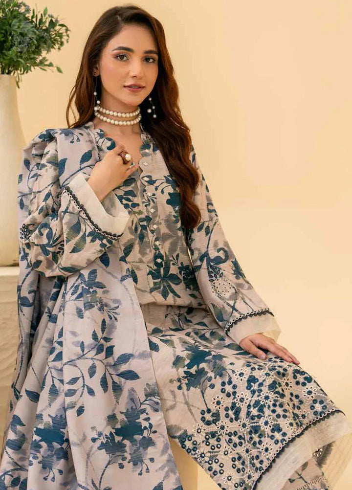 Aafreen By Riaz Arts Embroidered Khaddar Suit Unstitched 3 Piece RA24AK AF-142 - Winter Collection