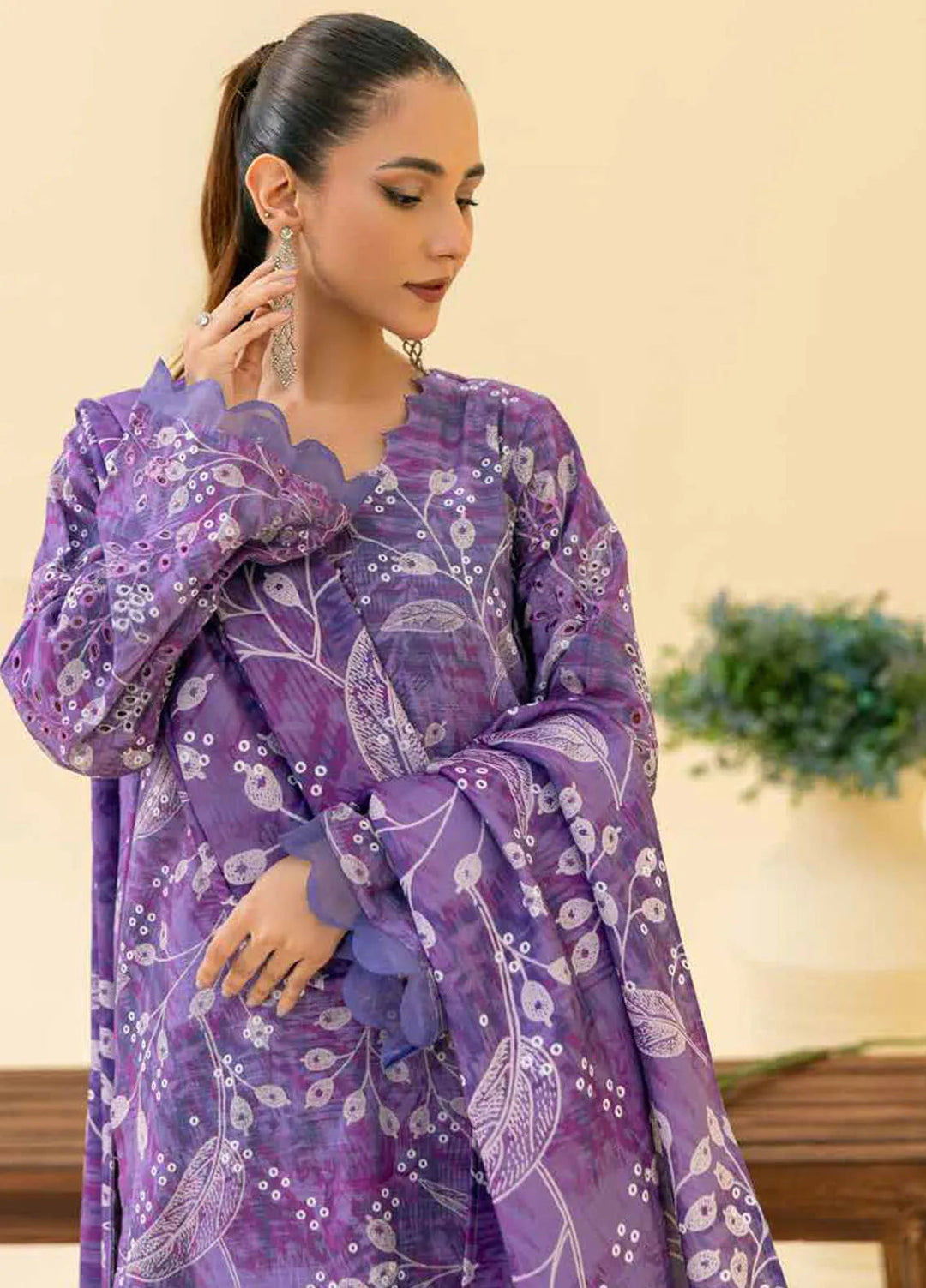 Aafreen By Riaz Arts Embroidered Khaddar Suit Unstitched 3 Piece RA24AK AF-145 - Winter Collection