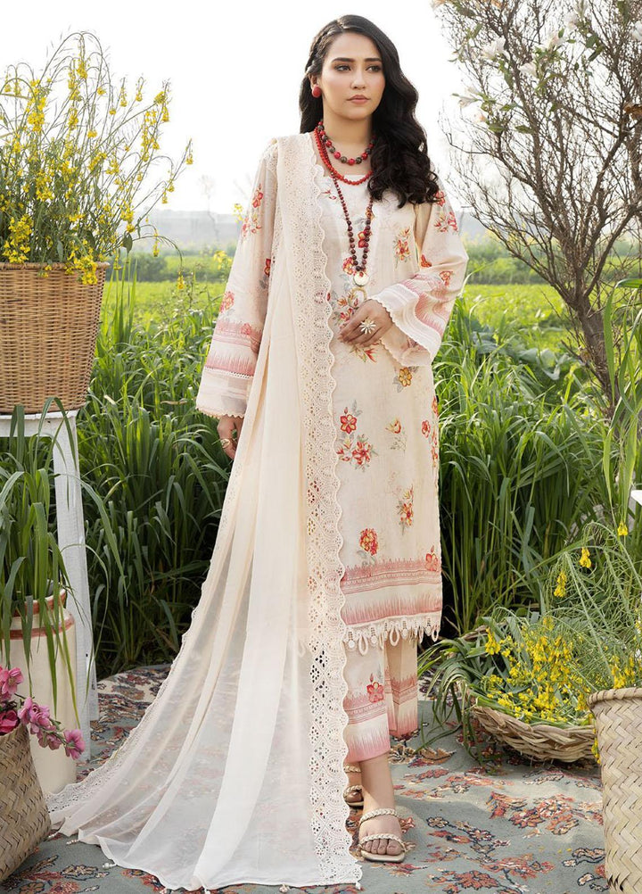 Aafreen By Riaz Arts Embroidered Lawn Suits Unstitched 3 Piece RA23A-V4 AF-29 - Summer Collection