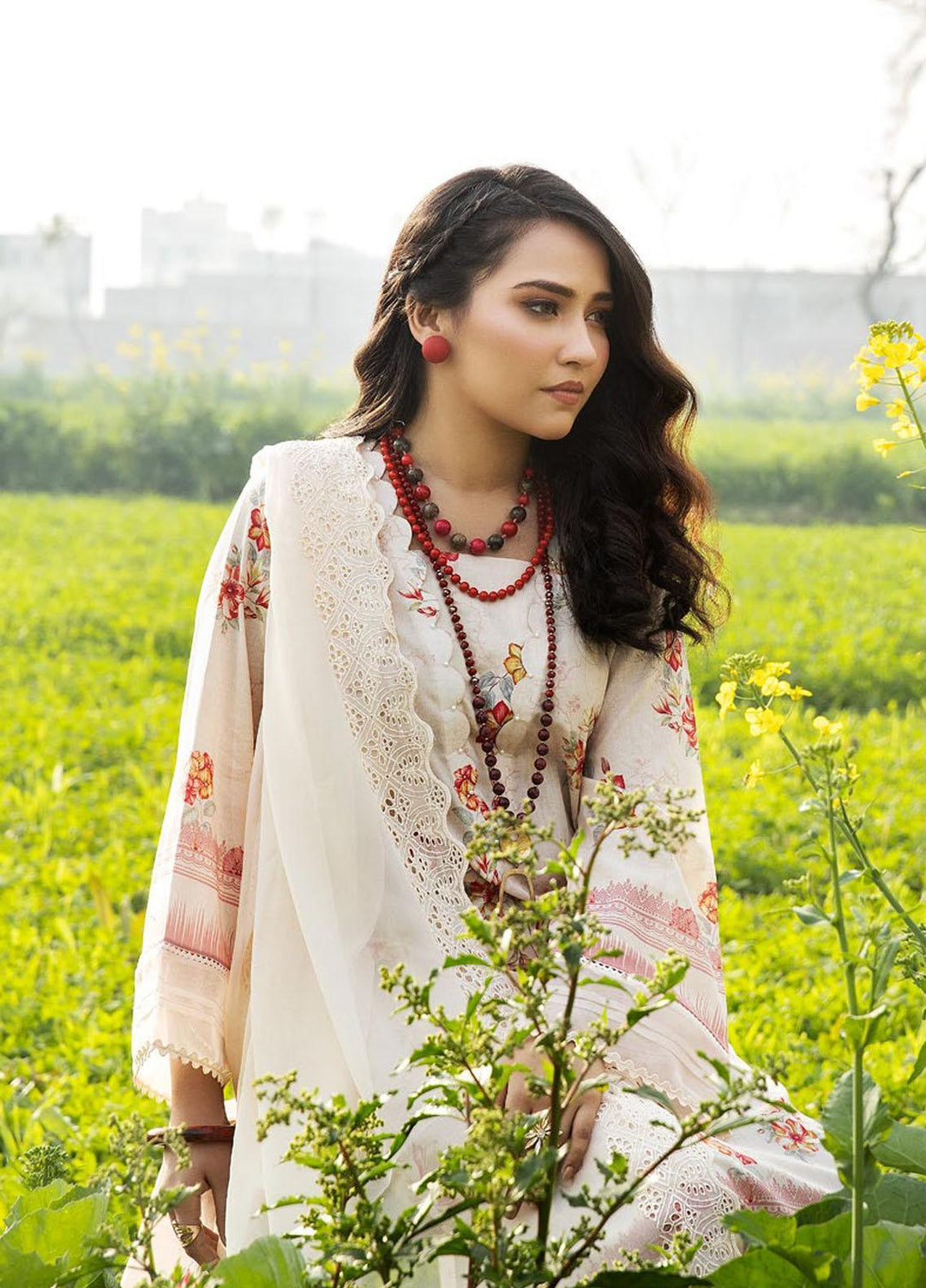 Aafreen By Riaz Arts Embroidered Lawn Suits Unstitched 3 Piece RA23A-V4 AF-29 - Summer Collection