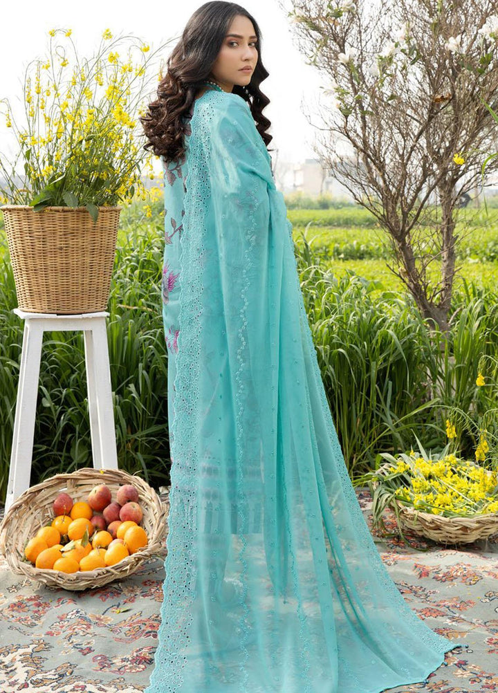 Aafreen By Riaz Arts Embroidered Lawn Suits Unstitched 3 Piece RA23A-V4 AF-32 - Summer Collection