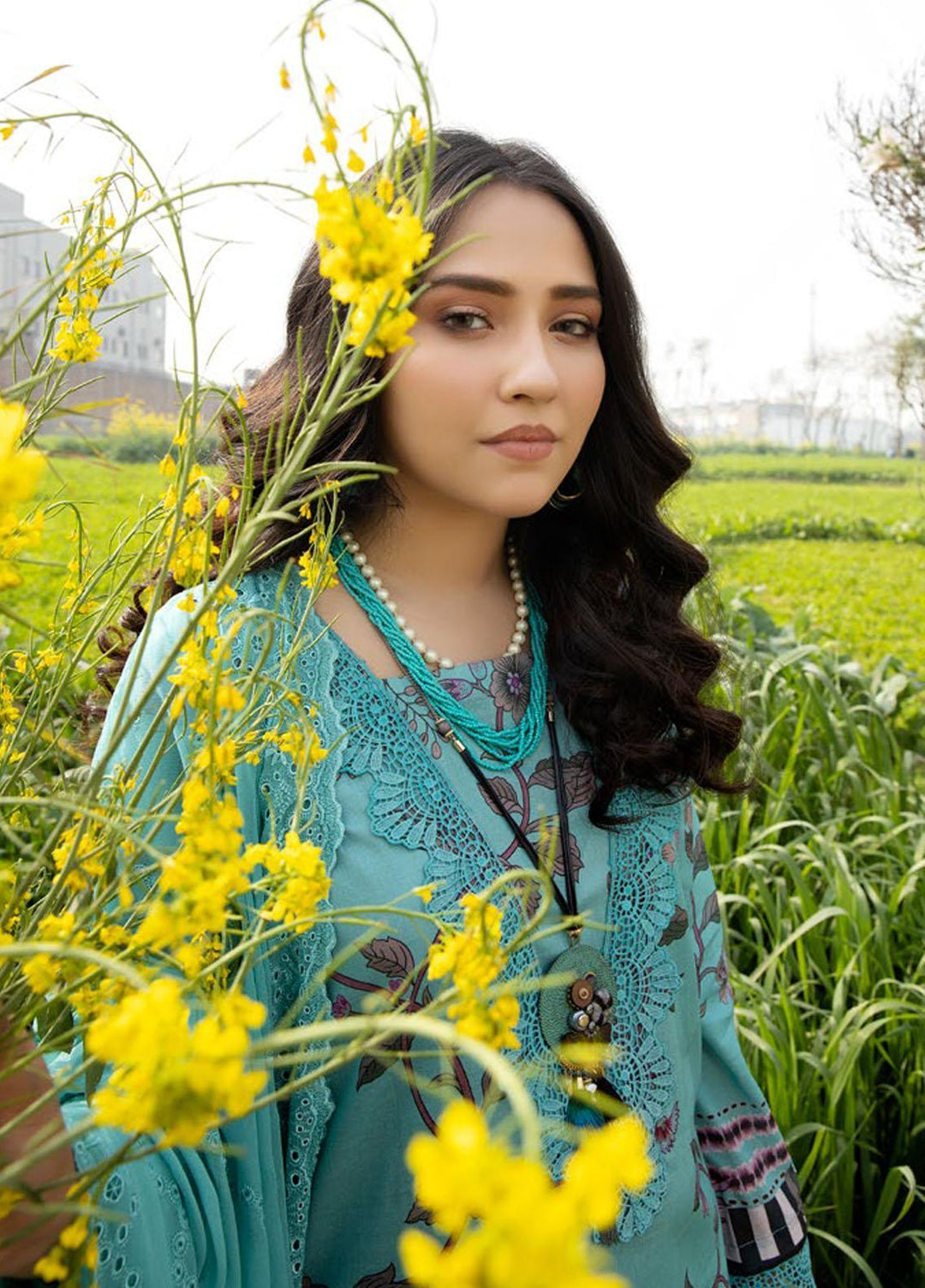 Aafreen By Riaz Arts Embroidered Lawn Suits Unstitched 3 Piece RA23A-V4 AF-32 - Summer Collection