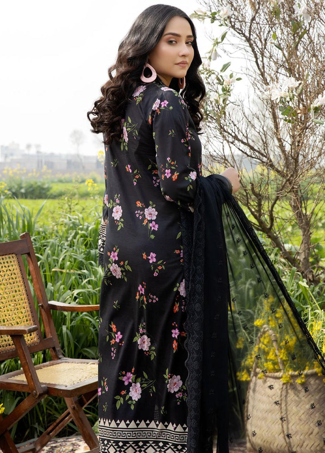 Aafreen By Riaz Arts Embroidered Lawn Suits Unstitched 3 Piece RA23A-V4 AF-35 - Summer Collection