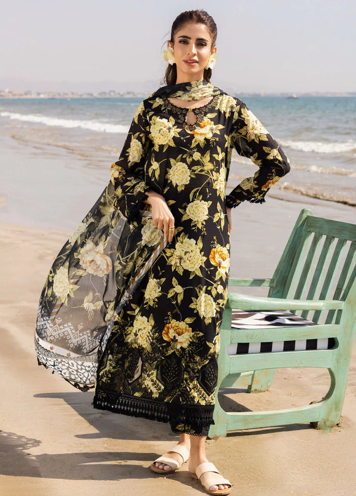 Aafreen by Riaz Arts Embroidered Lawn Suit Unstitched 3 Piece RA25LL AF-169 - Summer Collection