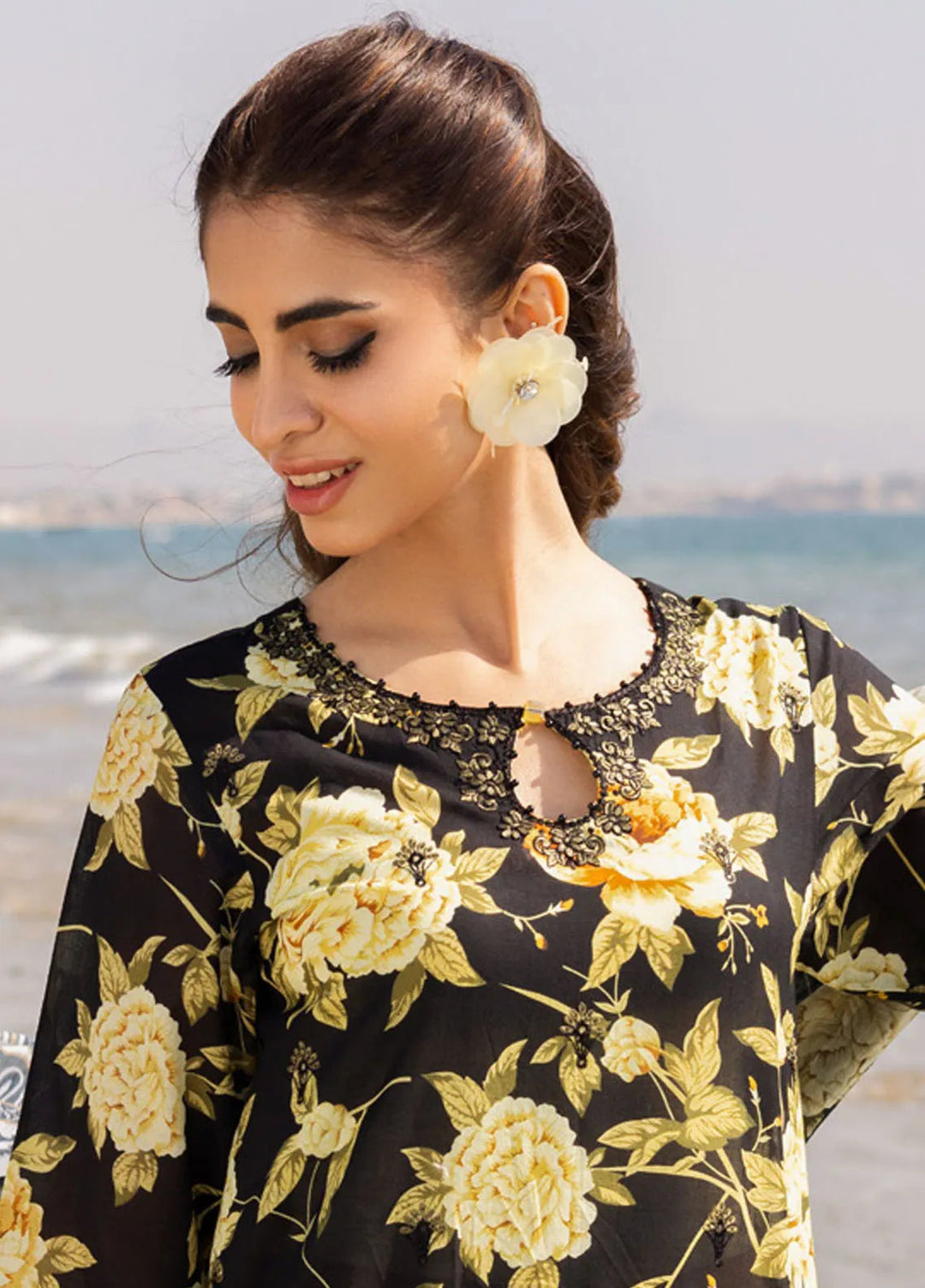 Aafreen by Riaz Arts Embroidered Lawn Suit Unstitched 3 Piece RA25LL AF-169 - Summer Collection