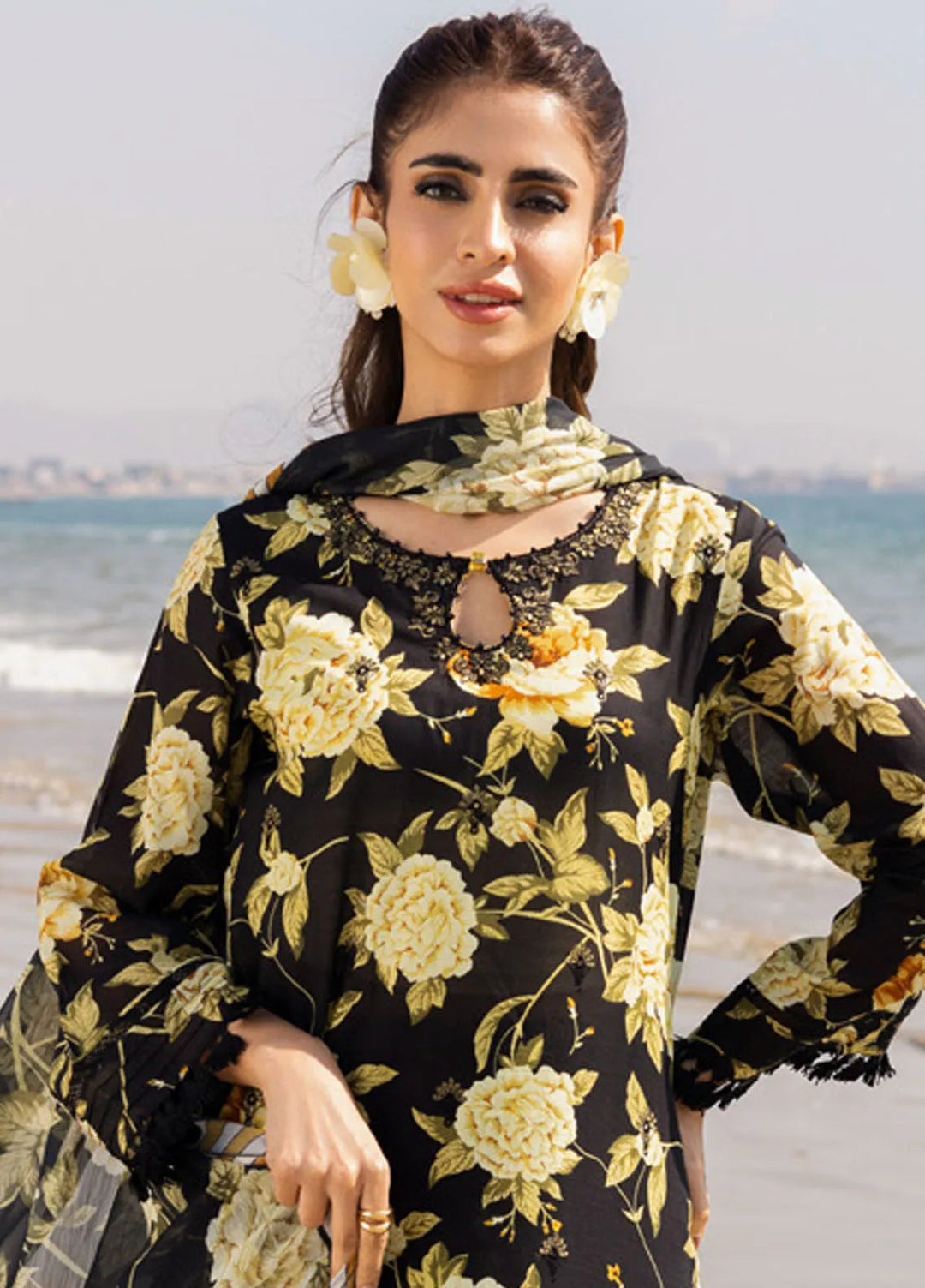 Aafreen by Riaz Arts Embroidered Lawn Suit Unstitched 3 Piece RA25LL AF-169 - Summer Collection