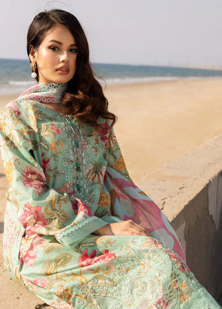 Aafreen by Riaz Arts Embroidered Lawn Suit Unstitched 3 Piece RA25LL AF-170 - Summer Collection