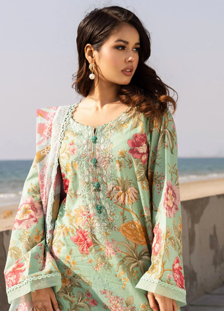Aafreen by Riaz Arts Embroidered Lawn Suit Unstitched 3 Piece RA25LL AF-170 - Summer Collection