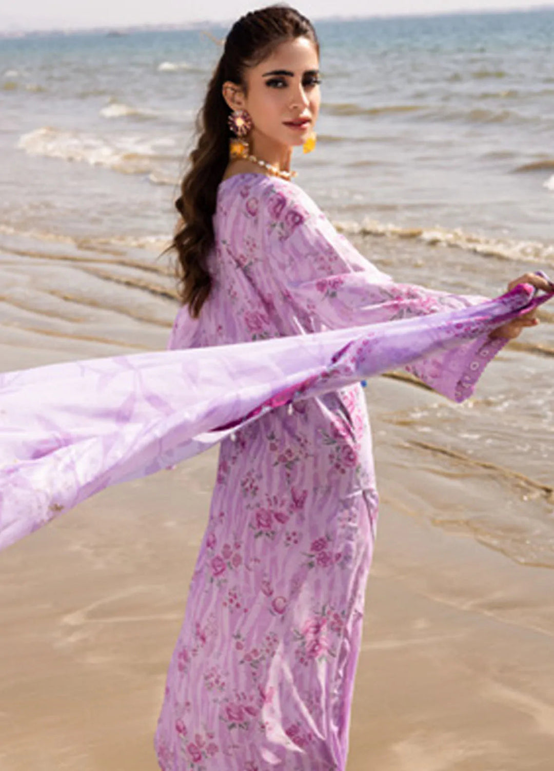 Aafreen by Riaz Arts Embroidered Lawn Suit Unstitched 3 Piece RA25LL AF-172 - Summer Collection