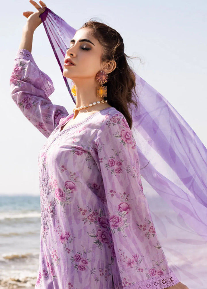 Aafreen by Riaz Arts Embroidered Lawn Suit Unstitched 3 Piece RA25LL AF-172 - Summer Collection