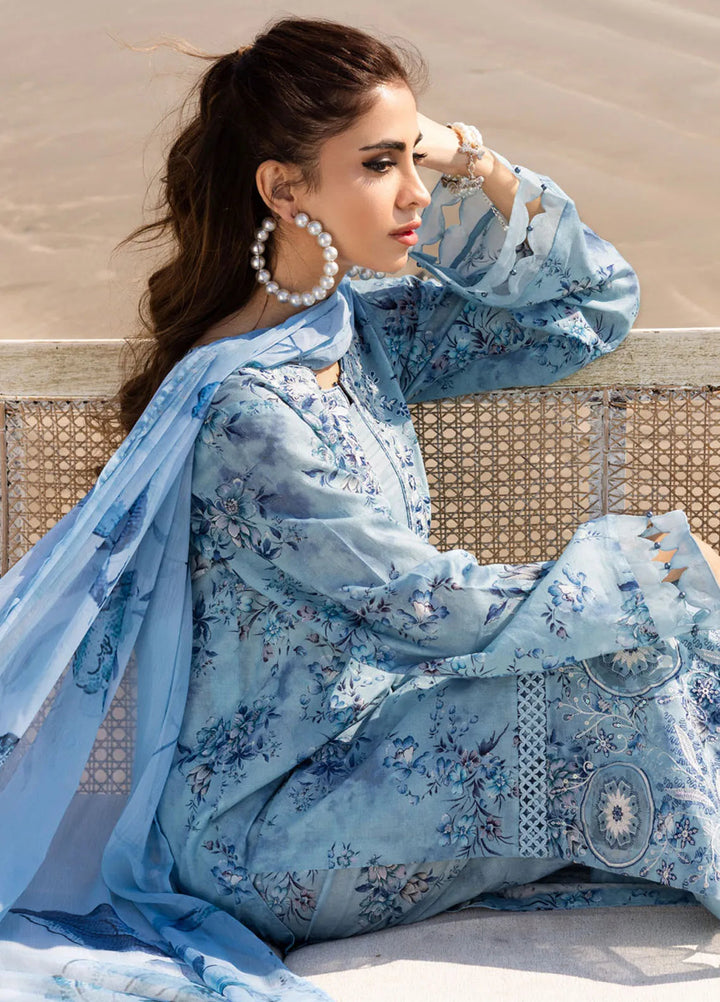 Aafreen by Riaz Arts Embroidered Lawn Suit Unstitched 3 Piece RA25LL AF-174 - Summer Collection