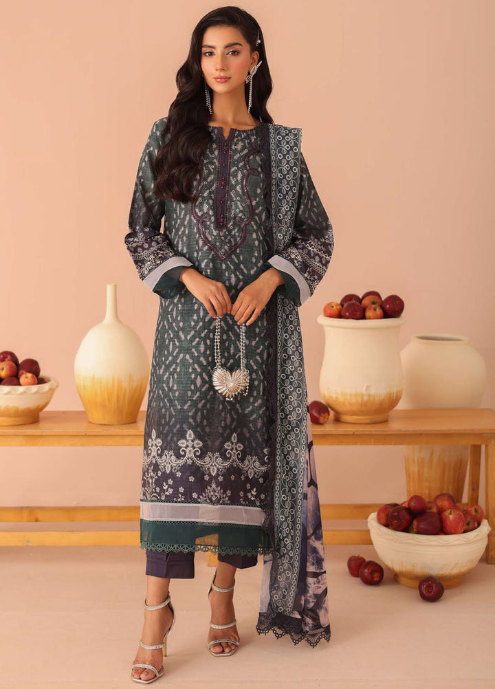 Aafreen By Riaz Arts Embroidered Lawn Suits Unstitched 3 Piece RA25AD AF-240 - Summer Collection