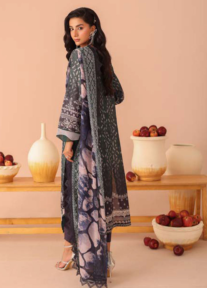 Aafreen By Riaz Arts Embroidered Lawn Suits Unstitched 3 Piece RA25AD AF-240 - Summer Collection