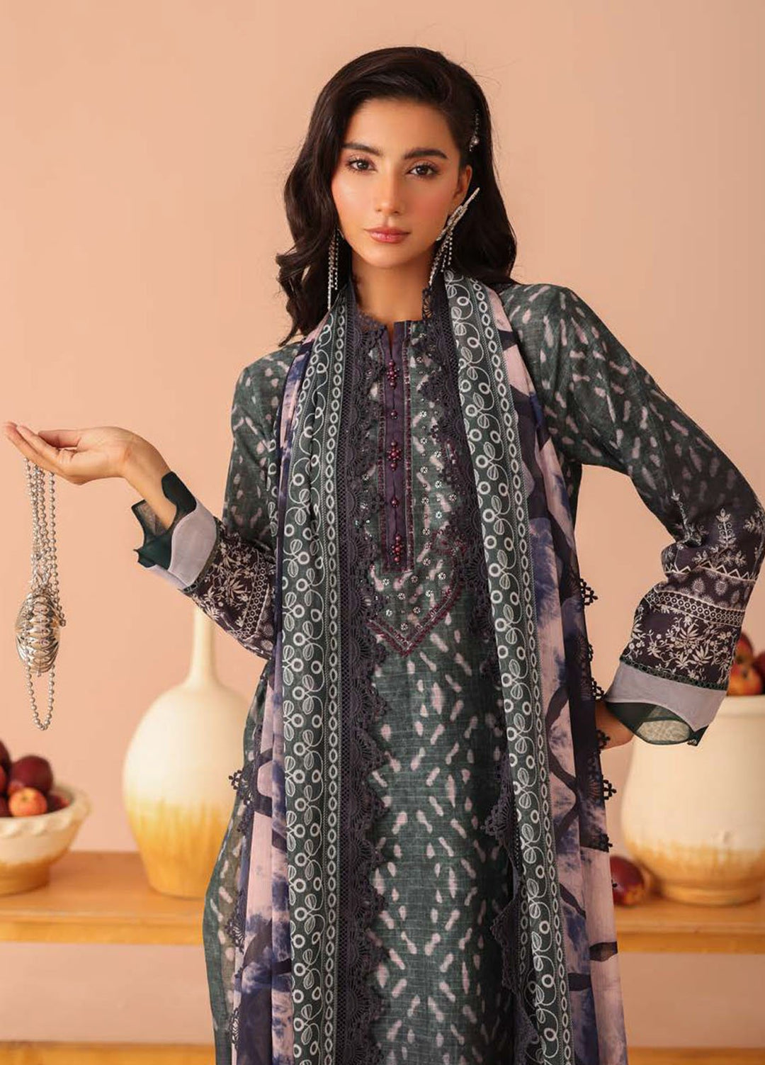 Aafreen By Riaz Arts Embroidered Lawn Suits Unstitched 3 Piece RA25AD AF-240 - Summer Collection