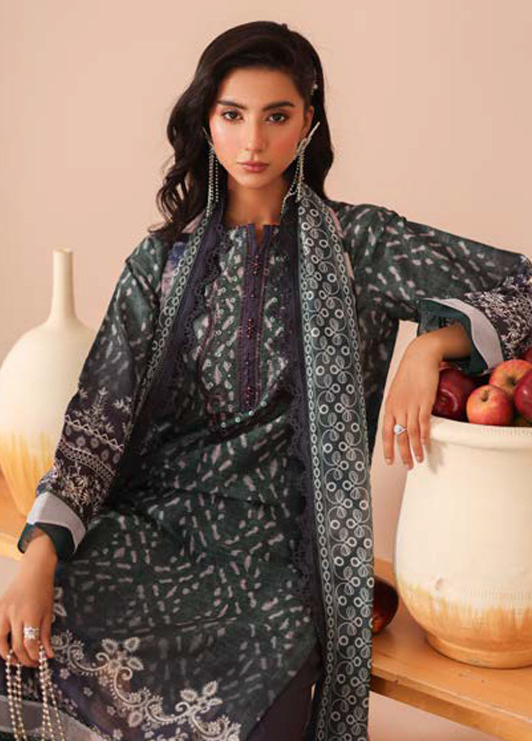 Aafreen By Riaz Arts Embroidered Lawn Suits Unstitched 3 Piece RA25AD AF-240 - Summer Collection