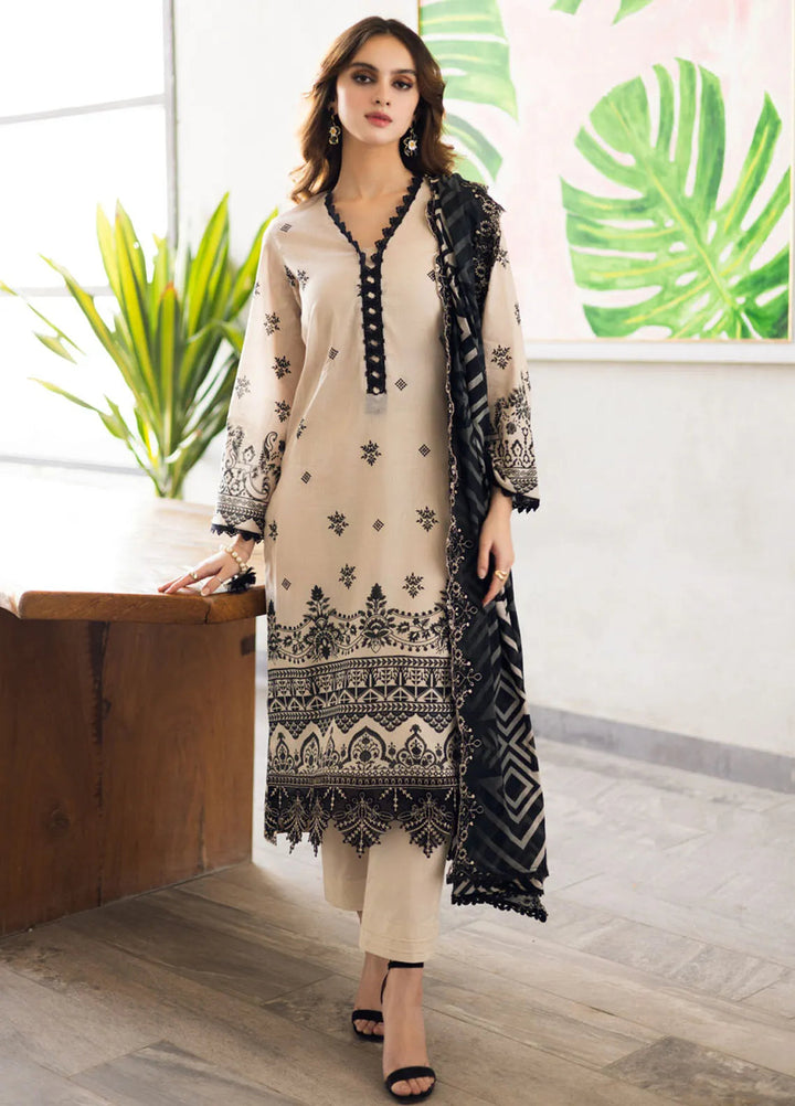 Aafreen by Riaz Arts Embroidered Lawn Suits Unstitched 3 Piece RA25AE AF-160 - Summer Collection