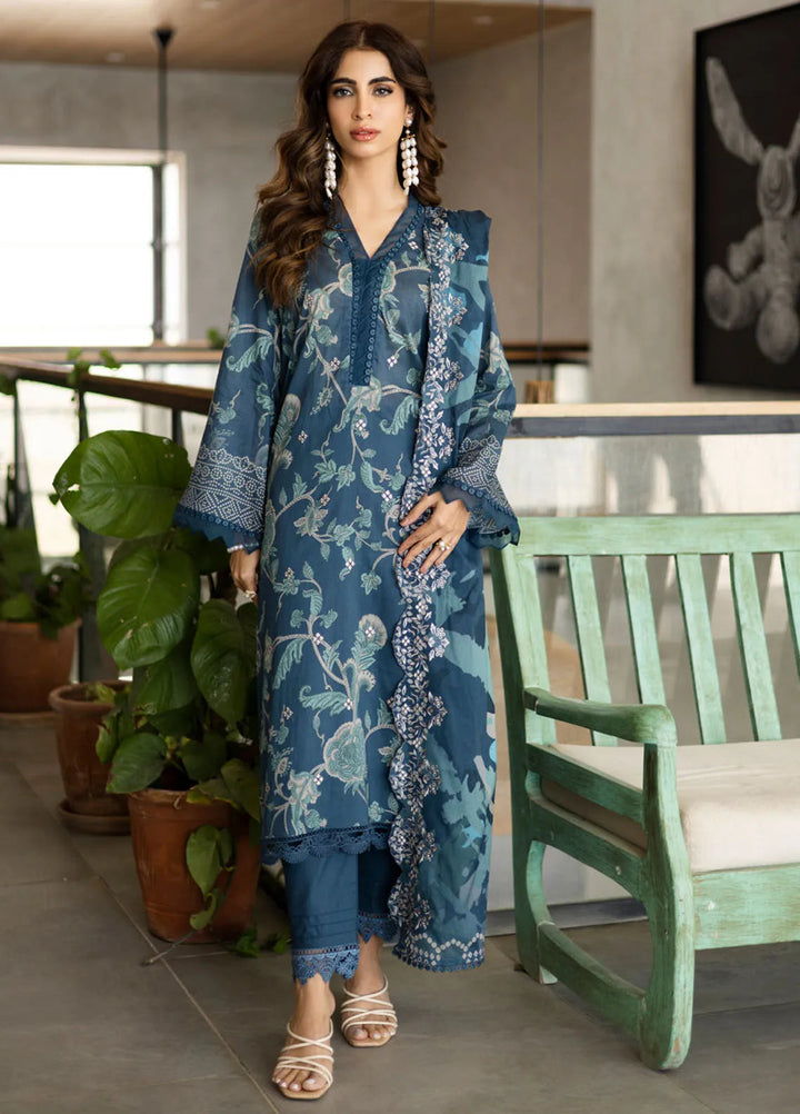 Aafreen by Riaz Arts Embroidered Lawn Suits Unstitched 3 Piece RA25AE AF-161 - Summer Collection