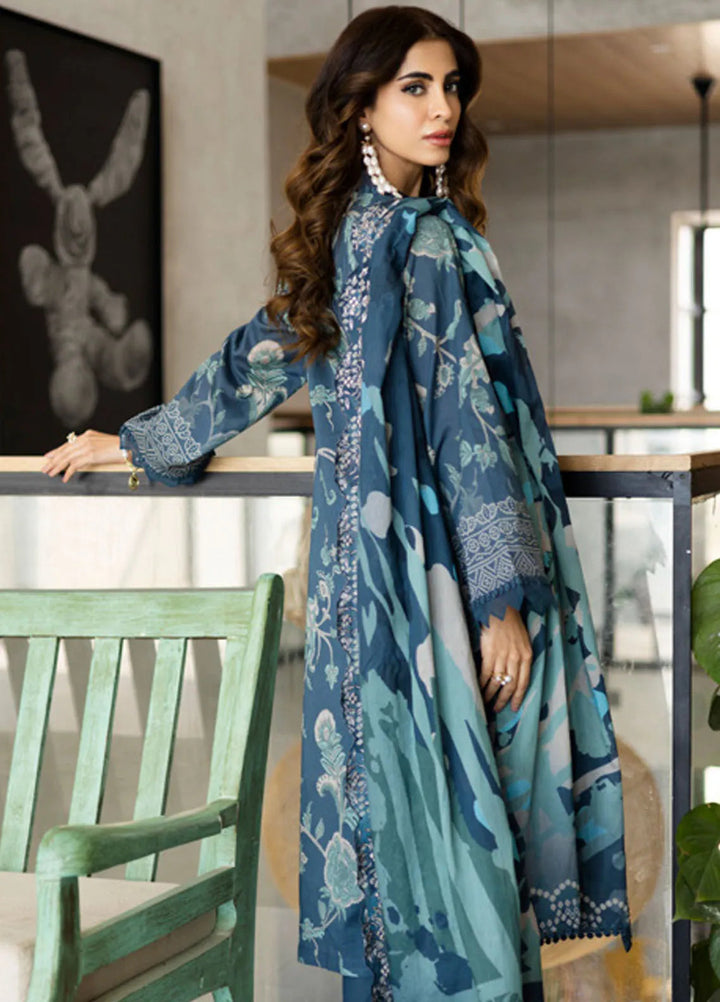 Aafreen by Riaz Arts Embroidered Lawn Suits Unstitched 3 Piece RA25AE AF-161 - Summer Collection