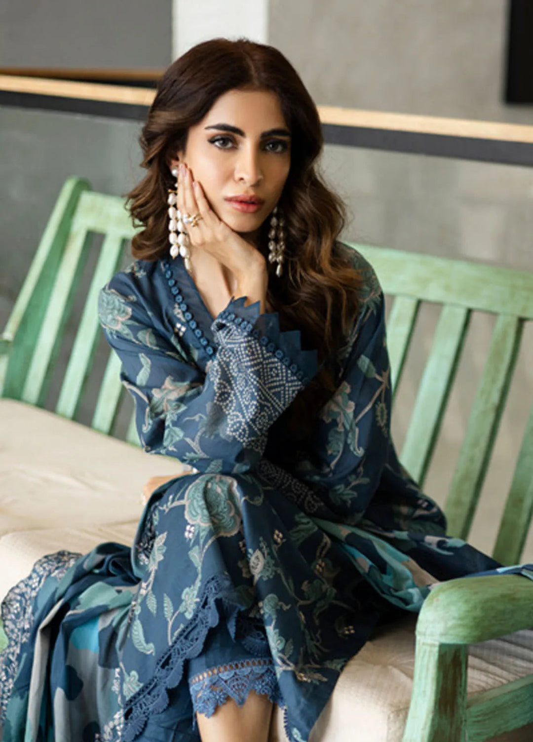 Aafreen by Riaz Arts Embroidered Lawn Suits Unstitched 3 Piece RA25AE AF-161 - Summer Collection