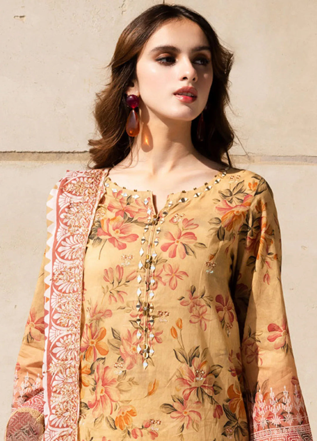 Aafreen by Riaz Arts Embroidered Lawn Suits Unstitched 3 Piece RA25AE AF-163 - Summer Collection