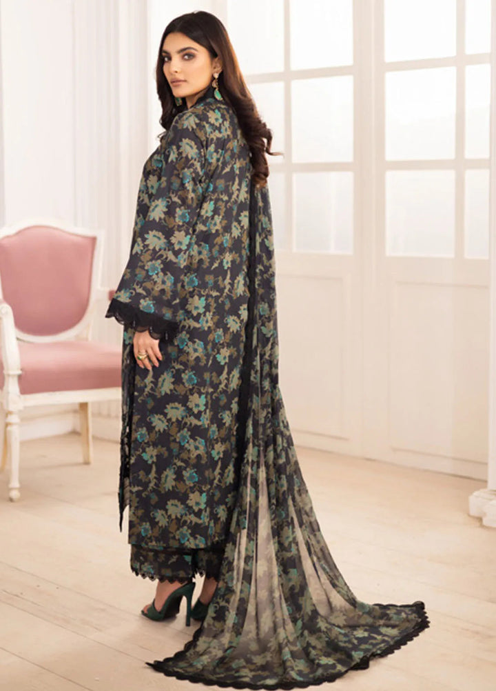 Aafreen by Riaz Arts Embroidered Lawn Suits Unstitched 3 Piece RA25EL AF-187 - Summer Collection
