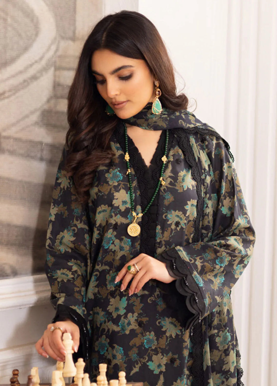 Aafreen by Riaz Arts Embroidered Lawn Suits Unstitched 3 Piece RA25EL AF-187 - Summer Collection