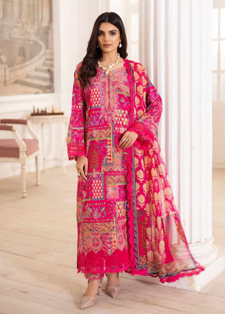 Aafreen by Riaz Arts Embroidered Lawn Suits Unstitched 3 Piece RA25EL AF-189 - Summer Collection