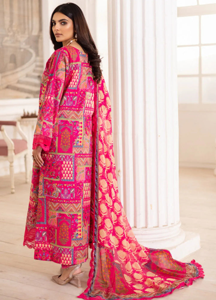 Aafreen by Riaz Arts Embroidered Lawn Suits Unstitched 3 Piece RA25EL AF-189 - Summer Collection