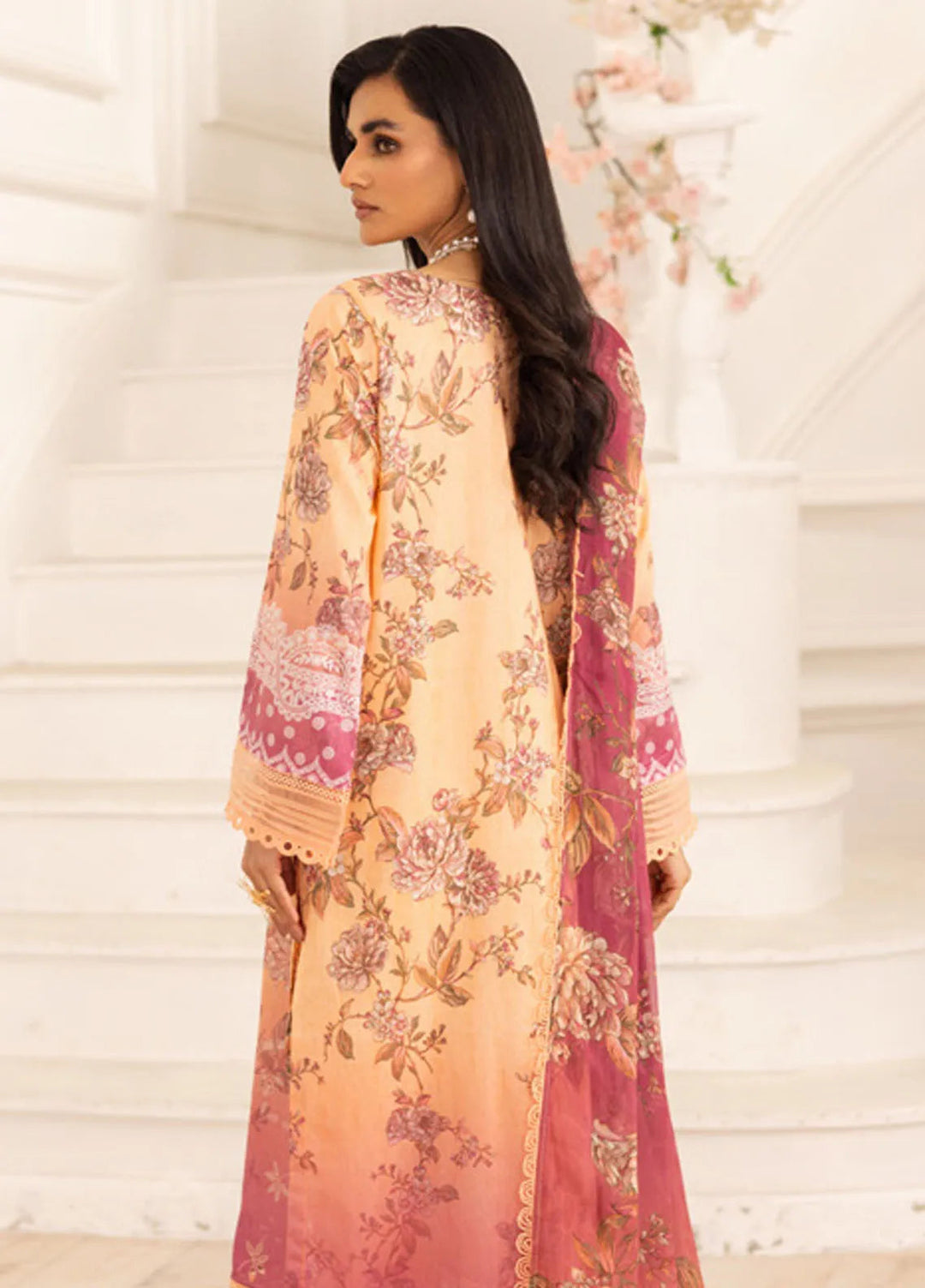 Aafreen by Riaz Arts Embroidered Lawn Suits Unstitched 3 Piece RA25EL AF-190 - Summer Collection