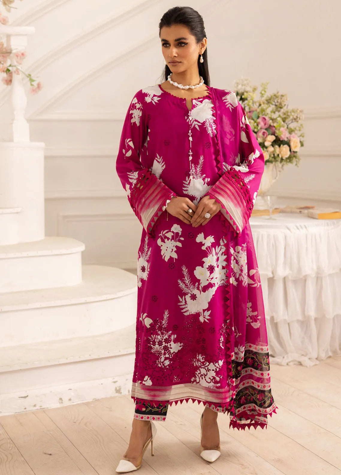 Aafreen by Riaz Arts Embroidered Lawn Suits Unstitched 3 Piece RA25EL ...