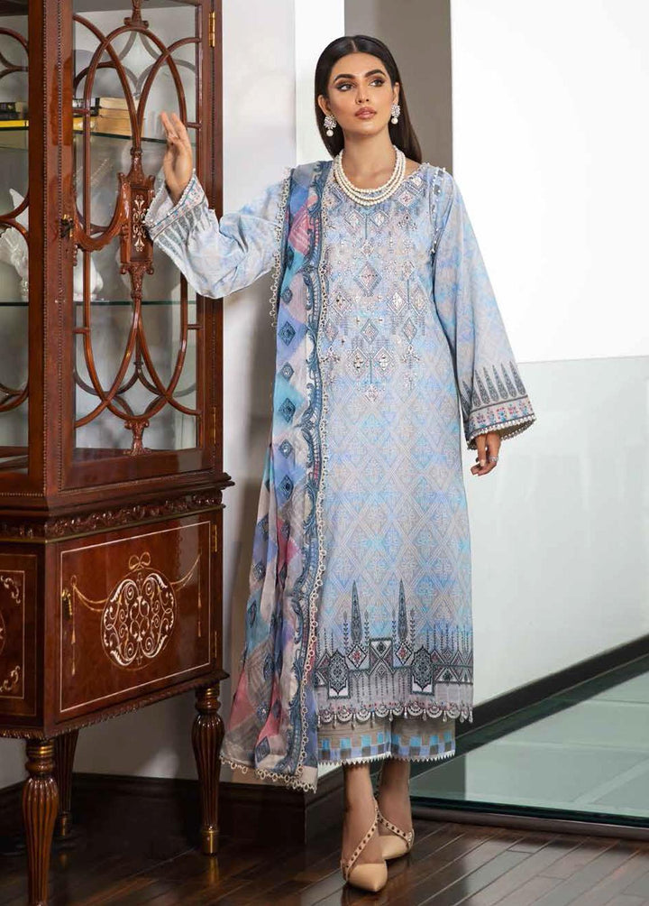 Aafreen By Riaz Arts Embroidered Lawn Suits Unstitched 3 Piece RA22A AF 40 - Exclusive Collection