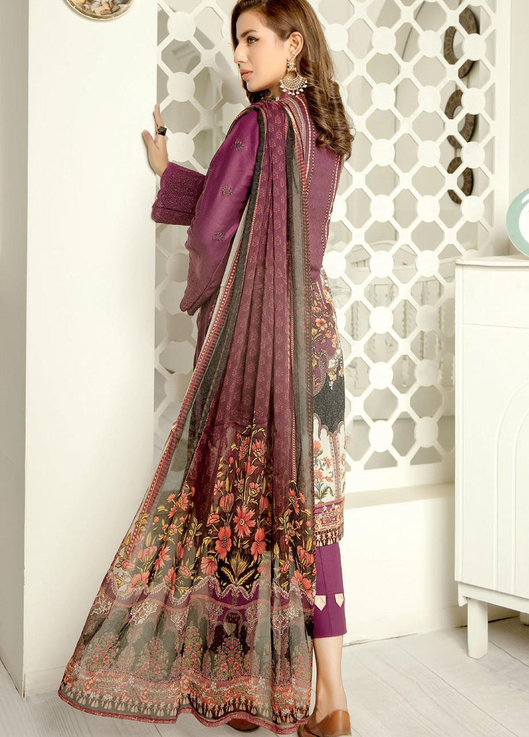 Aafreen By Riaz Arts Embroidered Lawn Suits Unstitched 3 Piece RA21-AF11 79 - Summer Collection