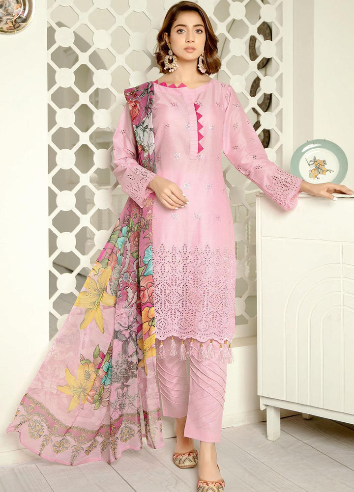 Aafreen By Riaz Arts Embroidered Lawn Suits Unstitched 3 Piece RA21-AF11 81 - Summer Collection