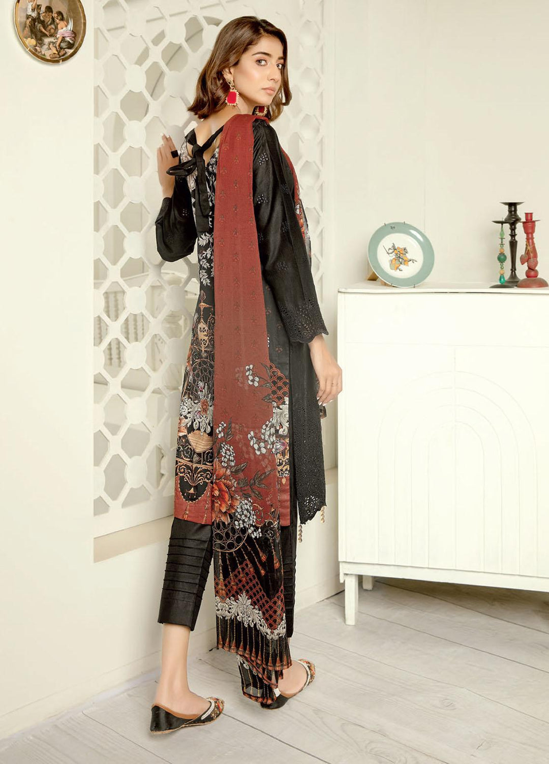 Aafreen By Riaz Arts Embroidered Lawn Suits Unstitched 3 Piece RA21-AF11 82 - Summer Collection
