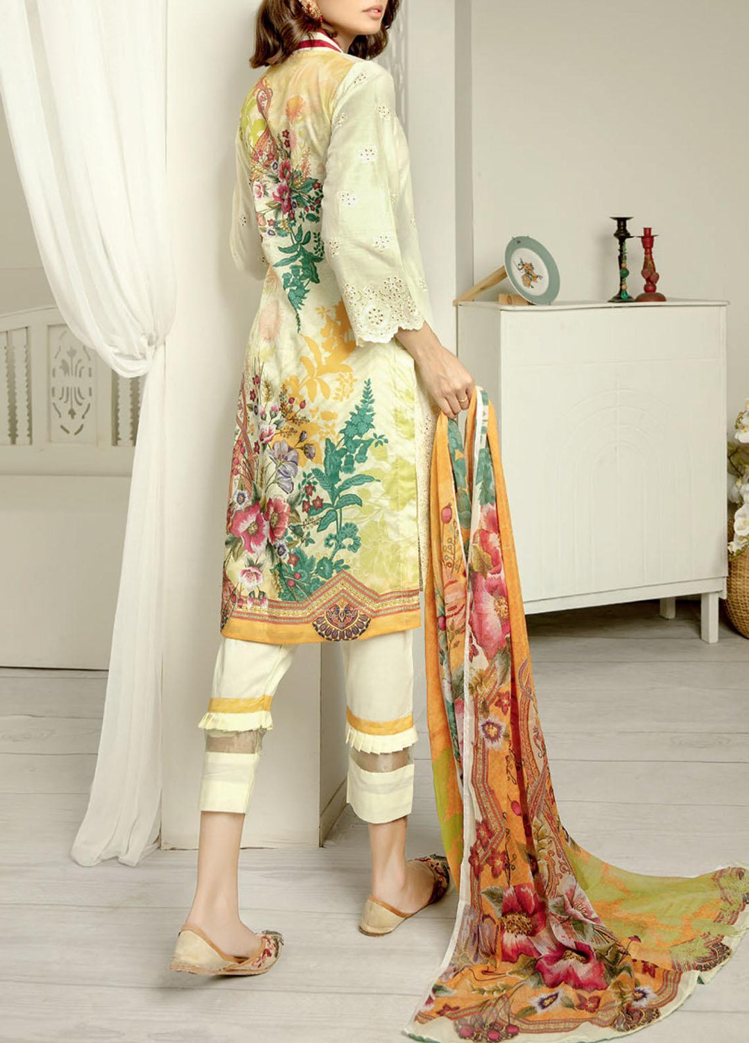 Aafreen By Riaz Arts Embroidered Lawn Suits Unstitched 3 Piece RA21-AF11 87 - Summer Collection