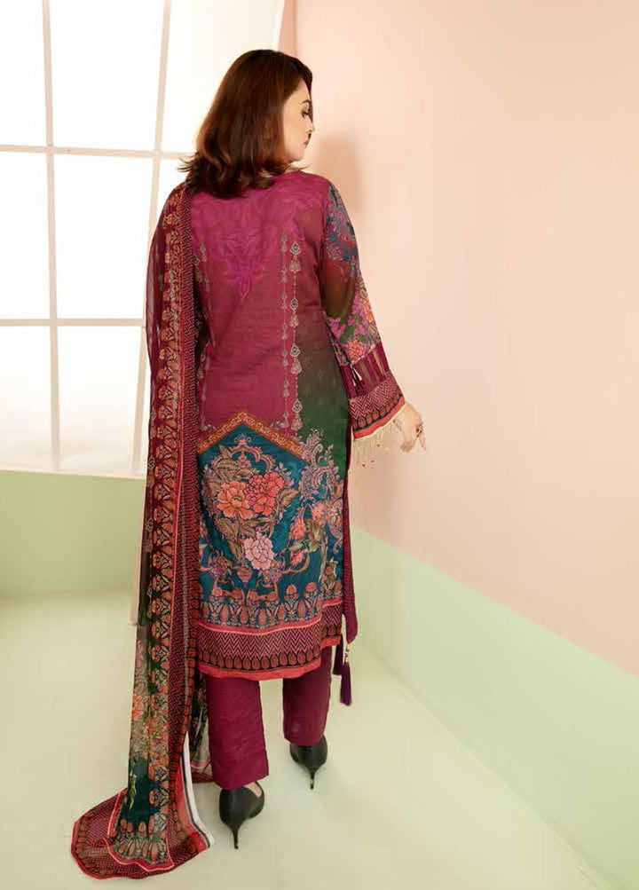 Aafreen By Riaz Arts Embroidered Lawn Suits Unstitched 3 Piece RA21-AF8 69 - Summer Collection