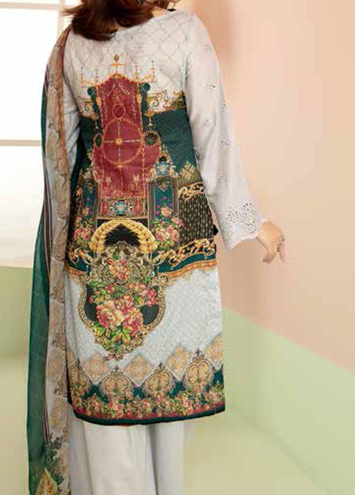 Aafreen By Riaz Arts Embroidered Lawn Suits Unstitched 3 Piece RA21-AF8 70 - Summer Collection