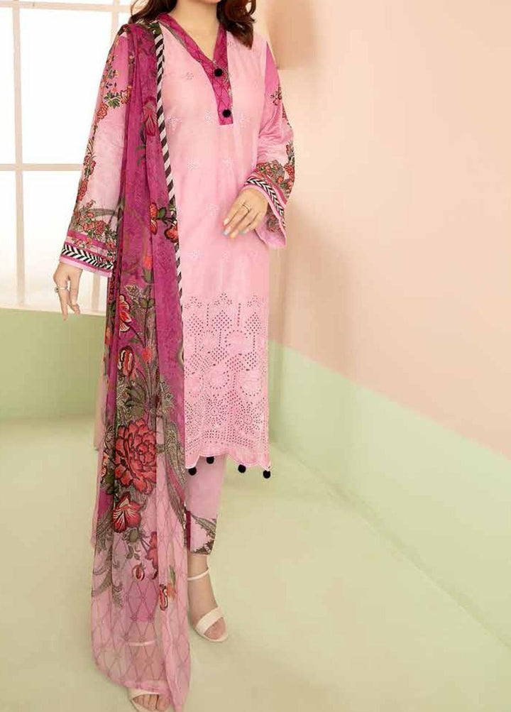 Aafreen By Riaz Arts Embroidered Lawn Suits Unstitched 3 Piece RA21-AF8 72 - Summer Collection