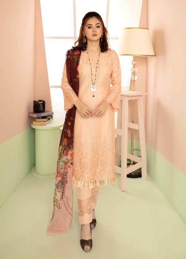 Aafreen By Riaz Arts Embroidered Lawn Suits Unstitched 3 Piece RA21-AF8 73 - Summer Collection