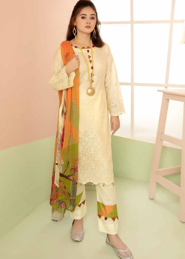 Aafreen By Riaz Arts Embroidered Lawn Suits Unstitched 3 Piece RA21-AF8 76 - Summer Collection