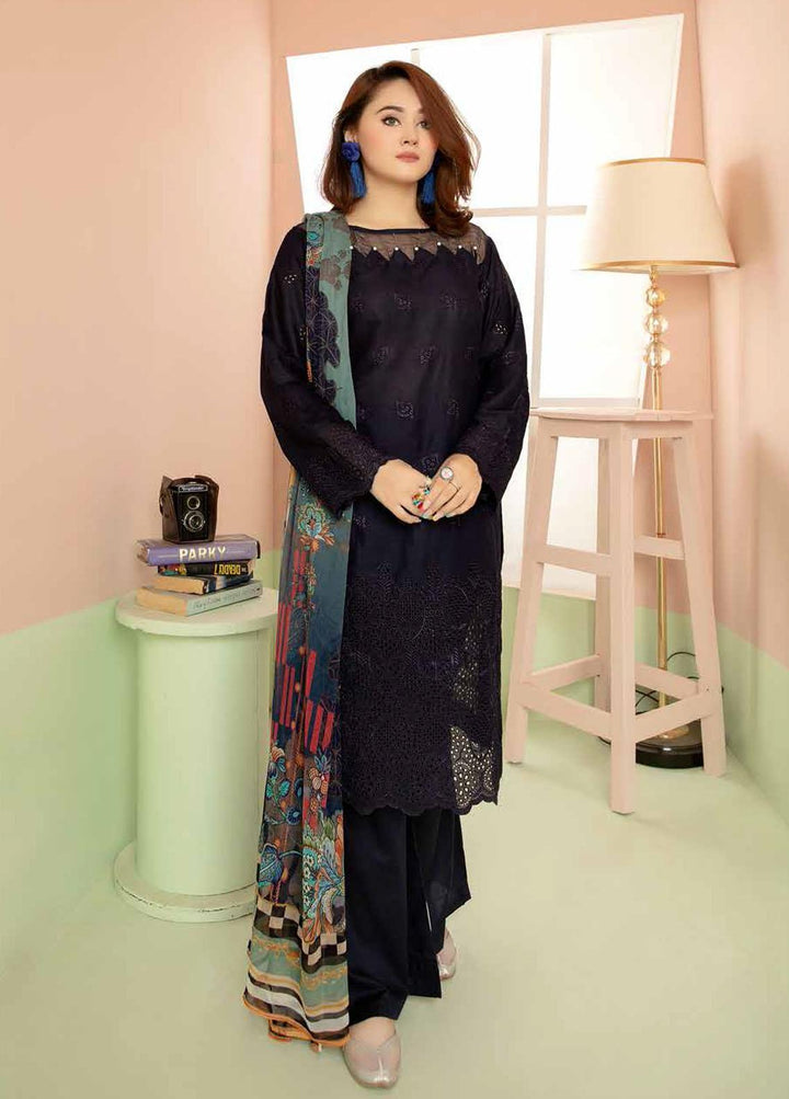 Aafreen By Riaz Arts Embroidered Lawn Suits Unstitched 3 Piece RA21-AF8 77 - Summer Collection