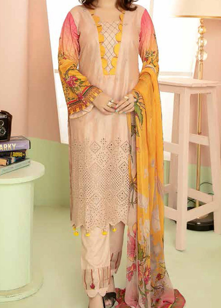 Aafreen By Riaz Arts Embroidered Lawn Suits Unstitched 3 Piece RA21-AF8 78 - Summer Collection