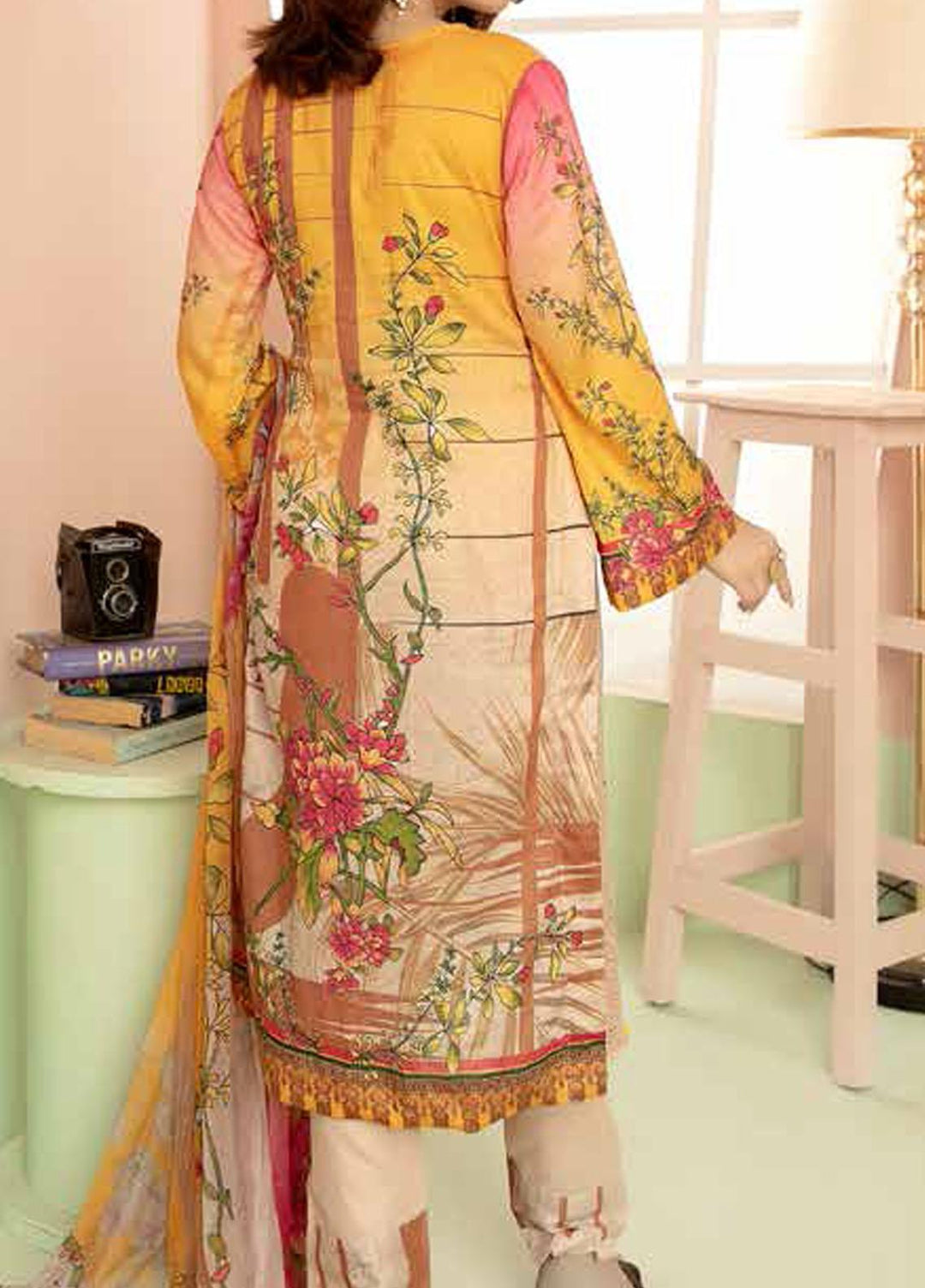 Aafreen By Riaz Arts Embroidered Lawn Suits Unstitched 3 Piece RA21-AF8 78 - Summer Collection