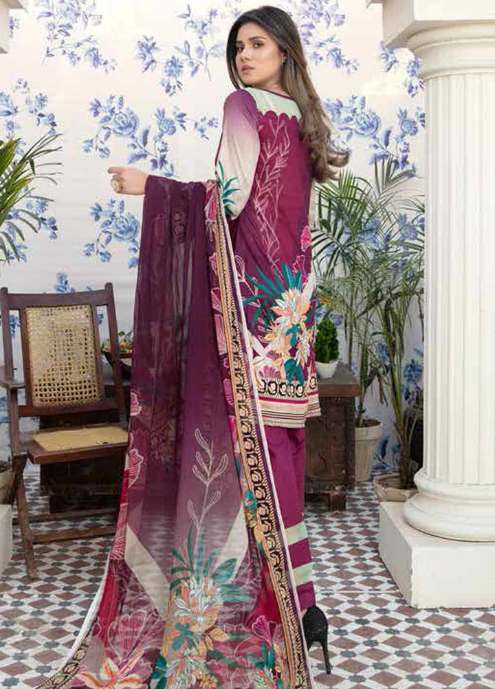 Aafreen by Riaz Arts Embroidered Lawn Suits Unstitched 3 Piece RA21AF-3 AF-22 - Summer Collection