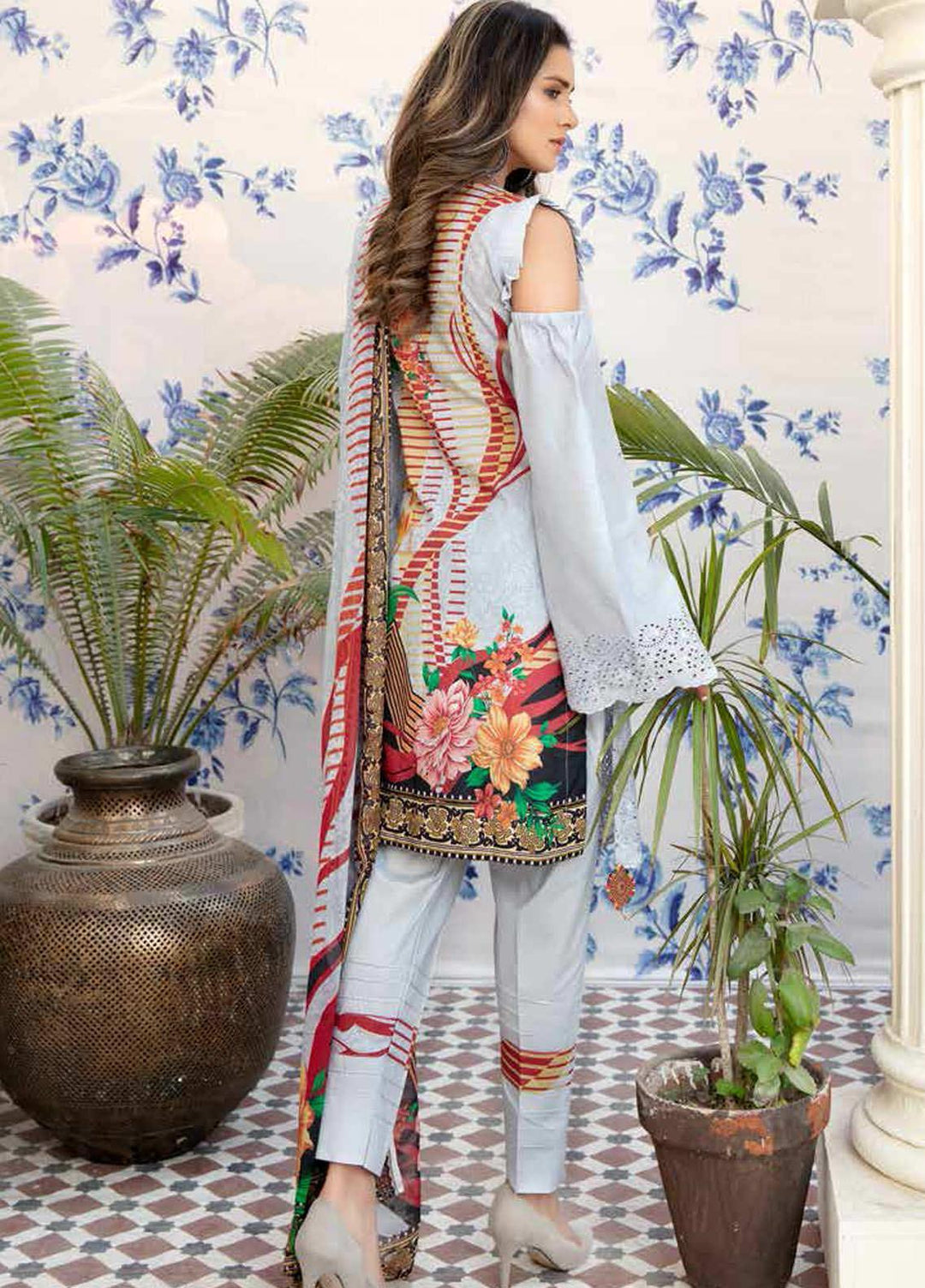 Aafreen by Riaz Arts Embroidered Lawn Suits Unstitched 3 Piece RA21AF-3 AF-26 - Summer Collection