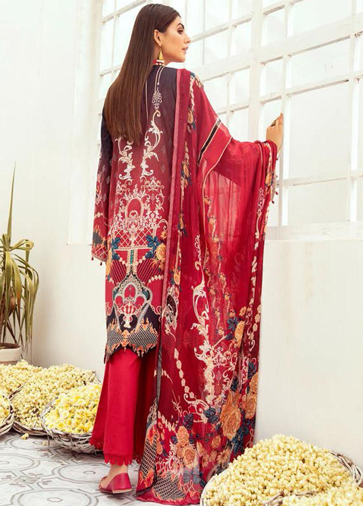 Aafreen By Riaz Arts Embroidered Lawn Suits Unstitched 3 Piece RA21-A6 33 - Summer Collection