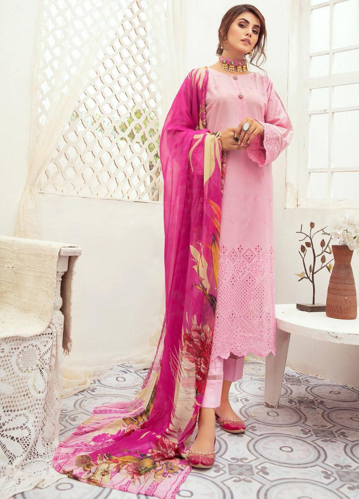 Aafreen By Riaz Arts Embroidered Lawn Suits Unstitched 3 Piece RA21-A6 35 - Summer Collection